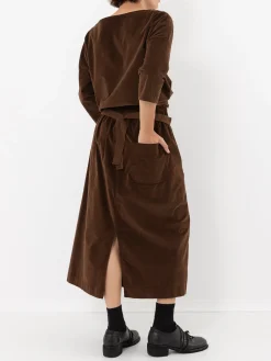 Album Di Famiglia Velvet Wrap Skirt