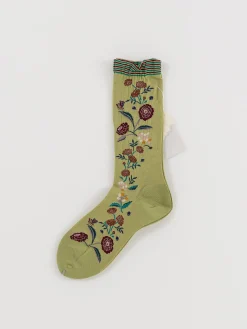 Antipast Bouquet Socks in Lime