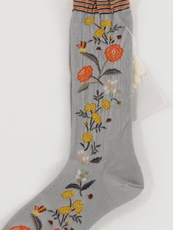 Antipast Bouquet Socks in Light Grey
