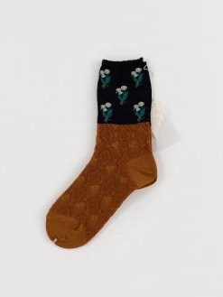Antipast Lily of the Valley Socks in Camel