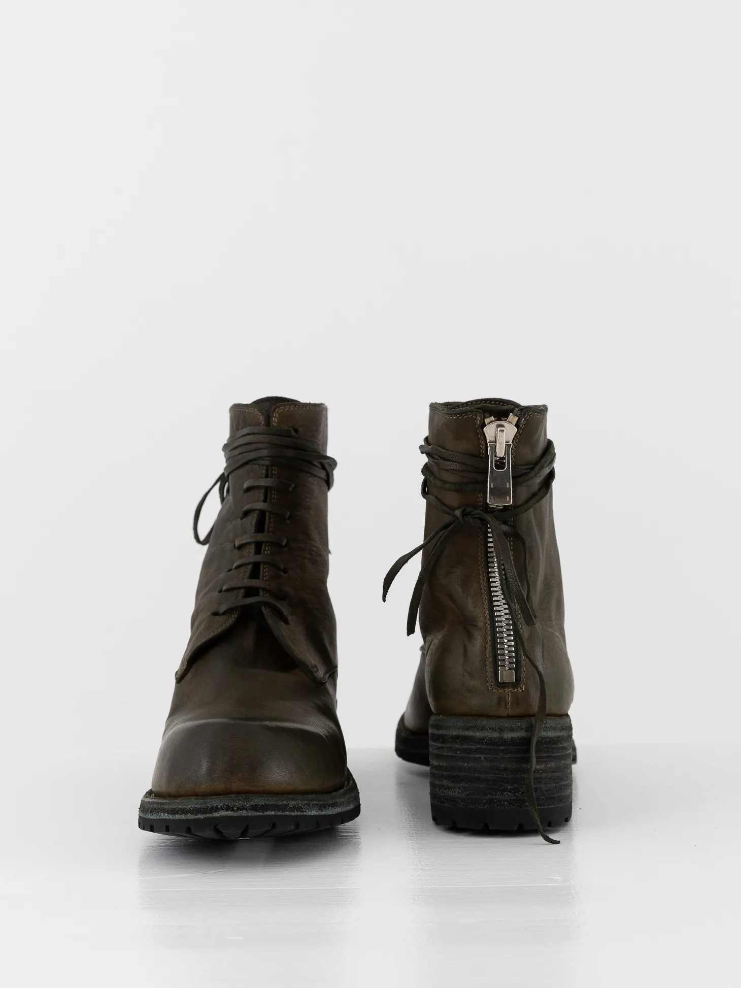 Guidi Front Tie/Back Zip Boot NB07V