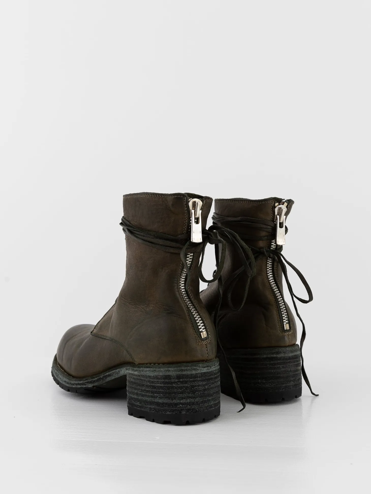 Guidi Front Tie/Back Zip Boot NB07V