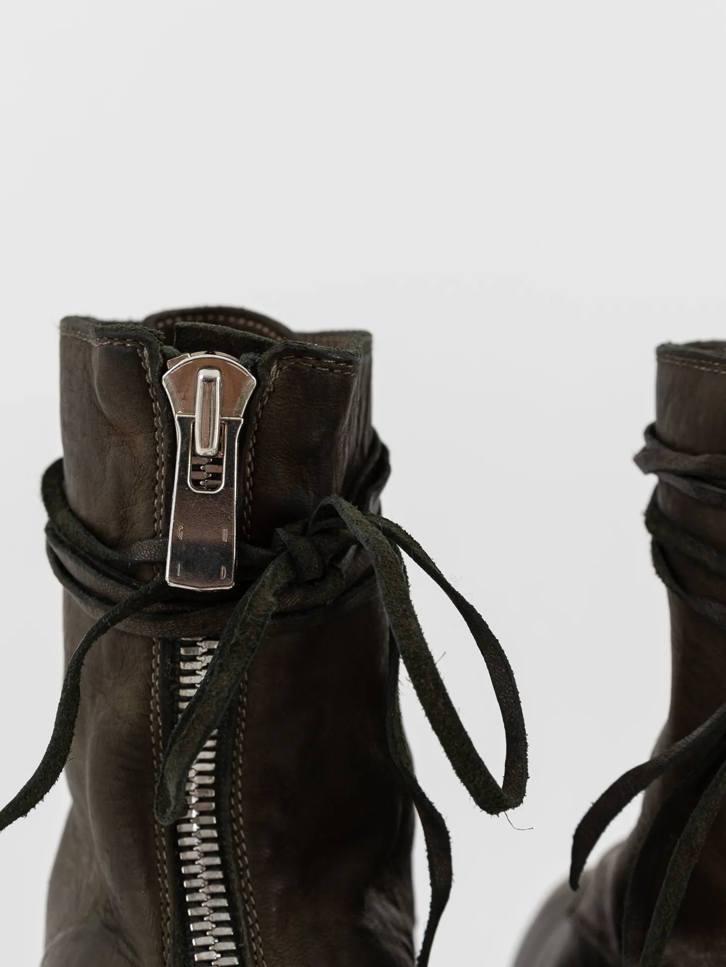 Guidi Front Tie/Back Zip Boot NB07V
