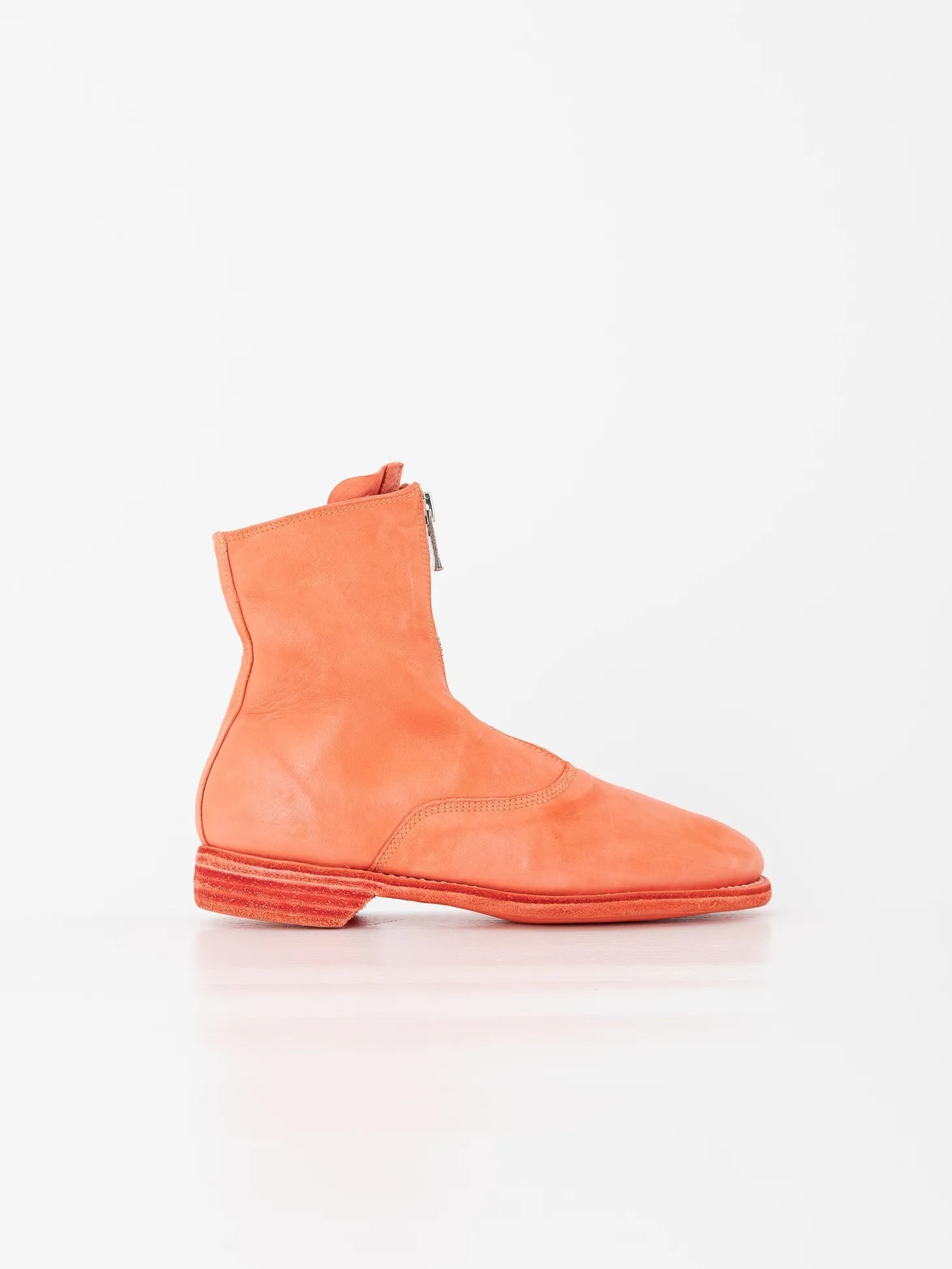Guidi Front Zip Boot 210, Coral