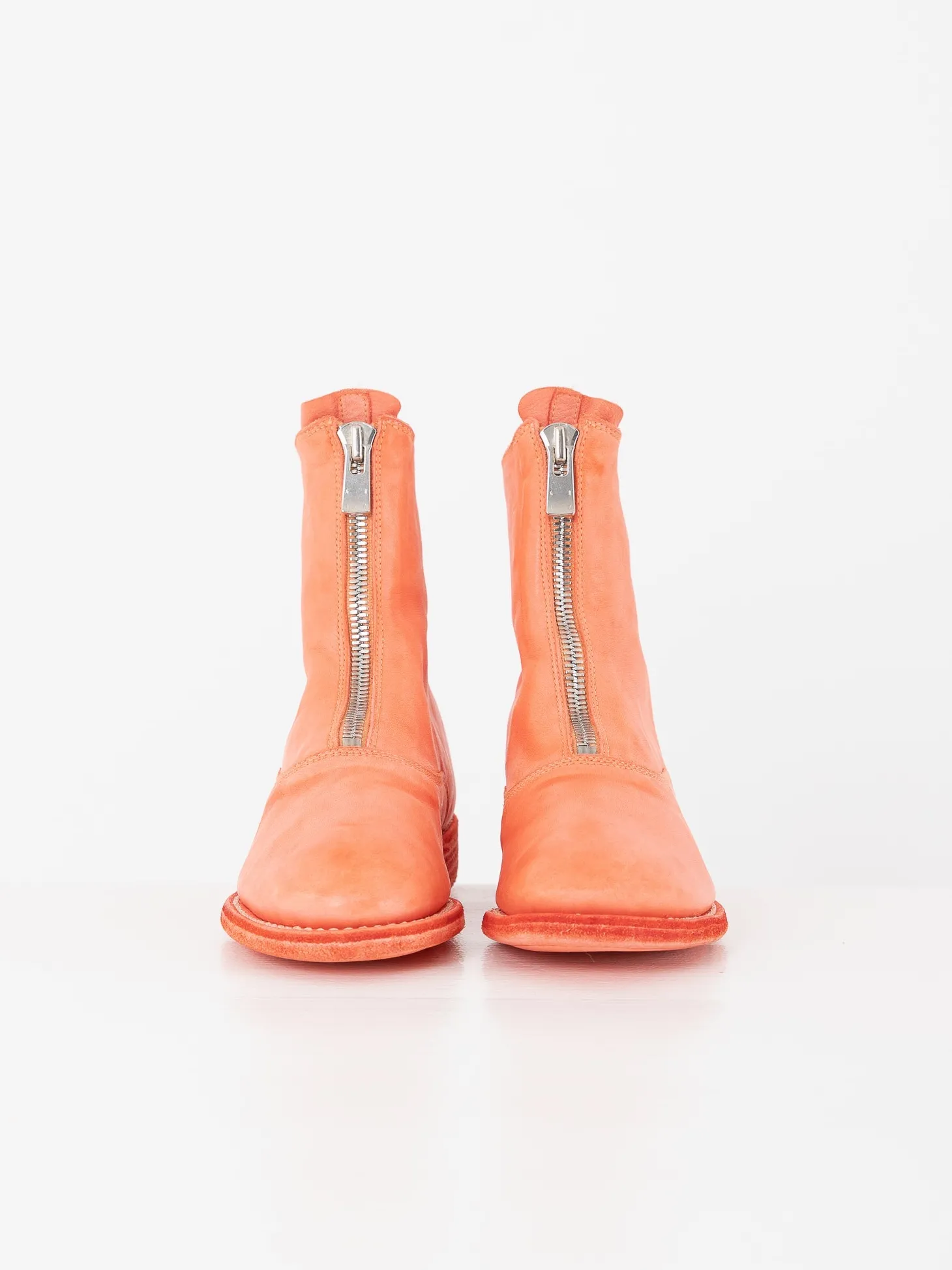 Guidi Front Zip Boot 210, Coral