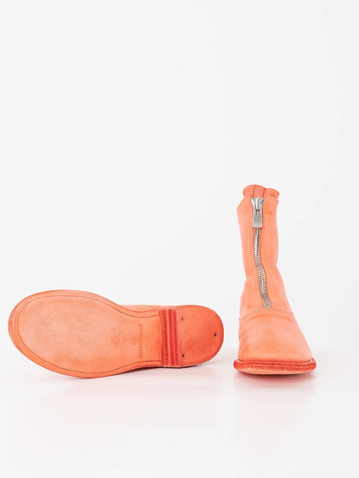 Guidi Front Zip Boot 210, Coral