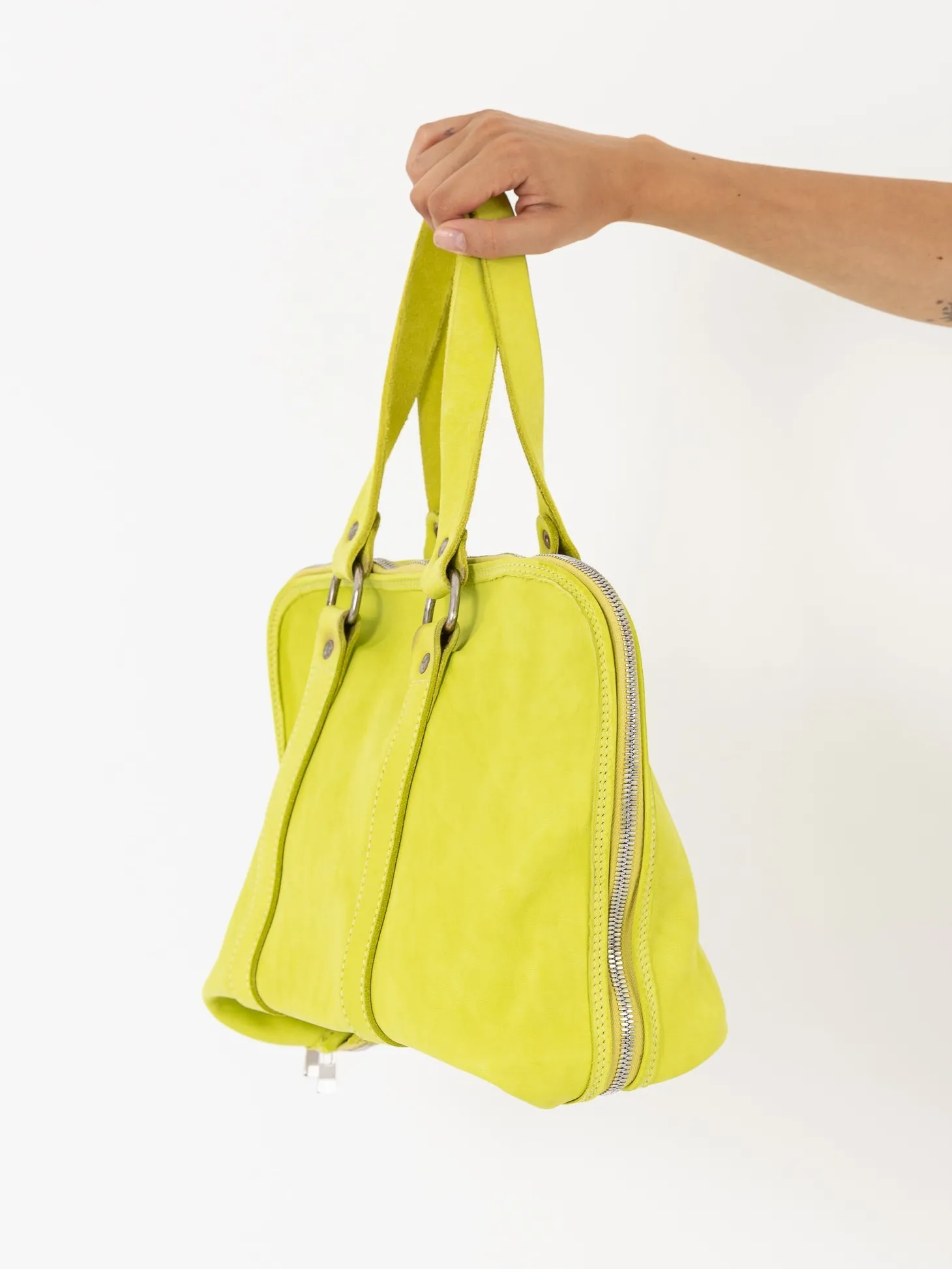 Guidi GB0 Handbag, Neon Yellow