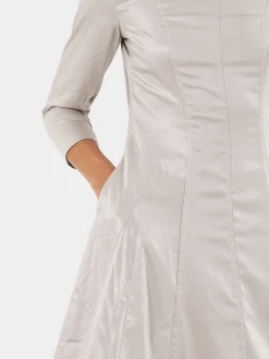Hazel Brown Felled Seam Dress