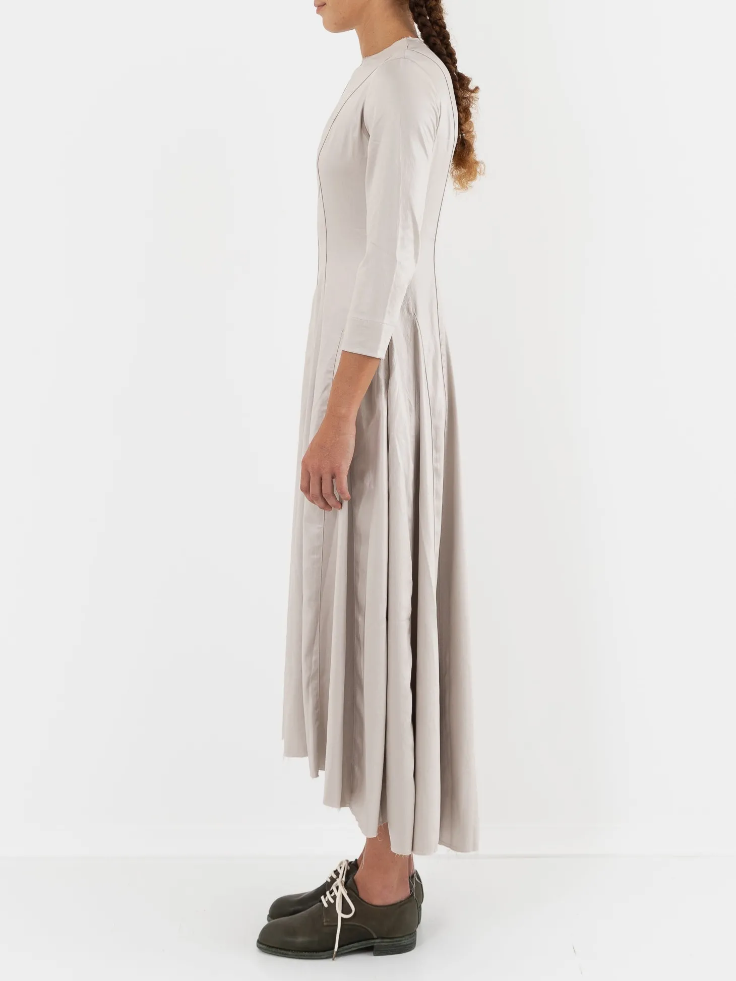 Hazel Brown Felled Seam Dress