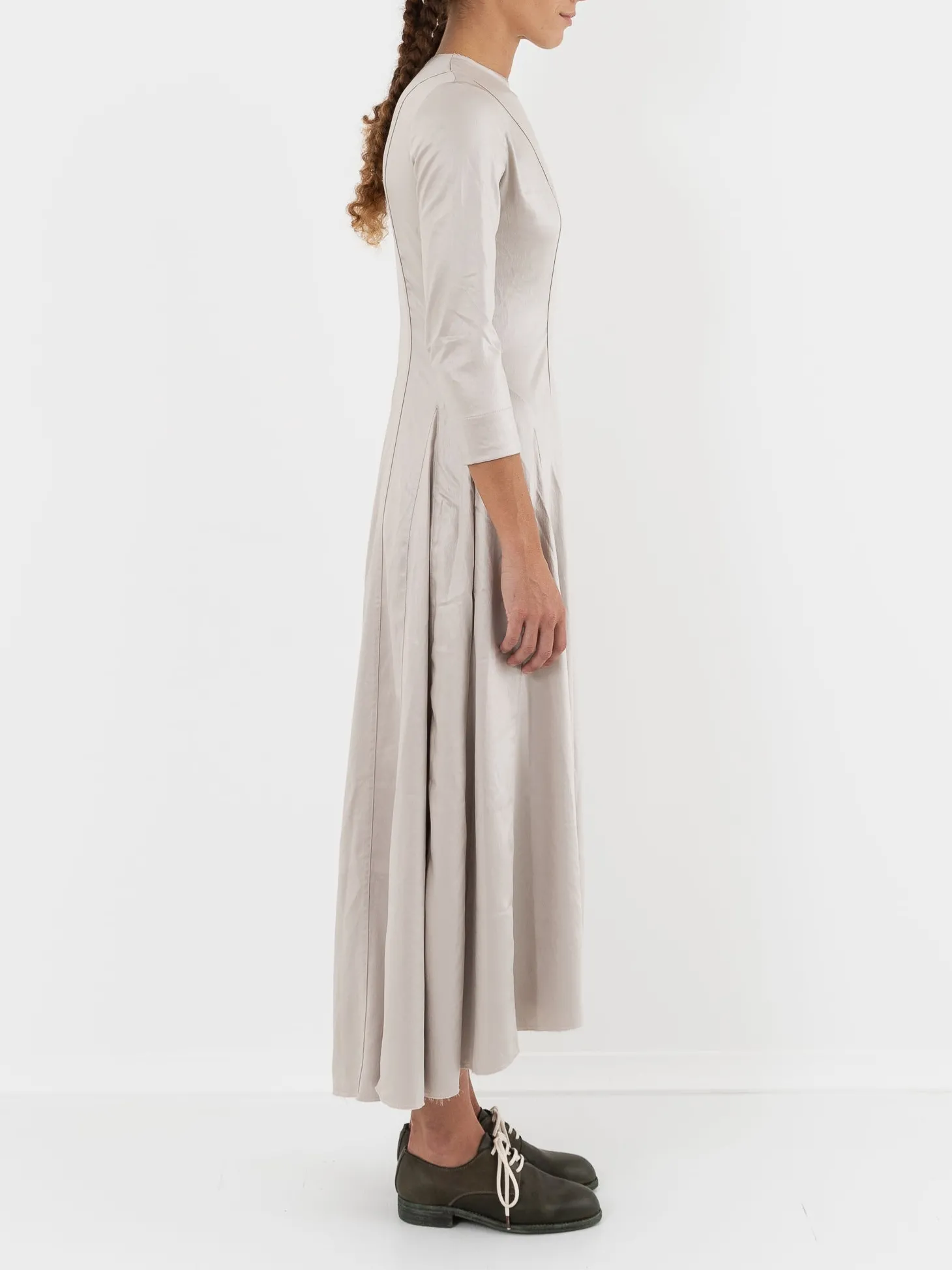 Hazel Brown Felled Seam Dress