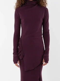 Marc LeBihan High Neck Knit Top