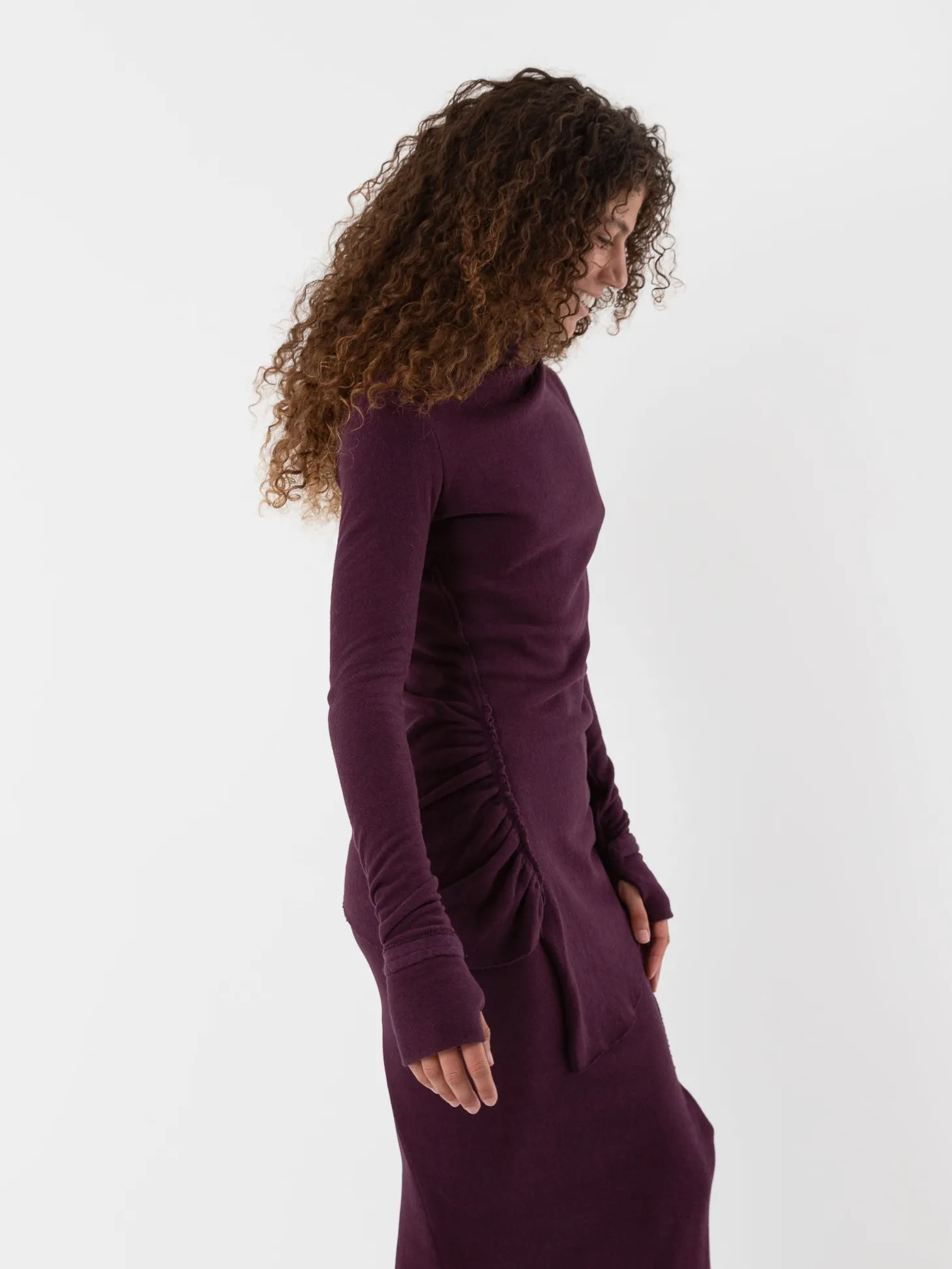 Marc LeBihan High Neck Knit Top