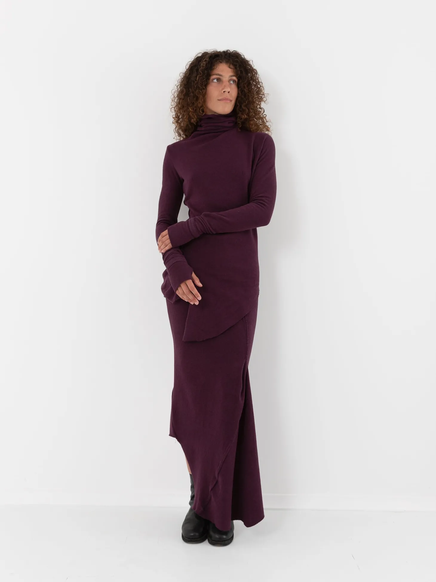 Marc LeBihan High Neck Knit Top