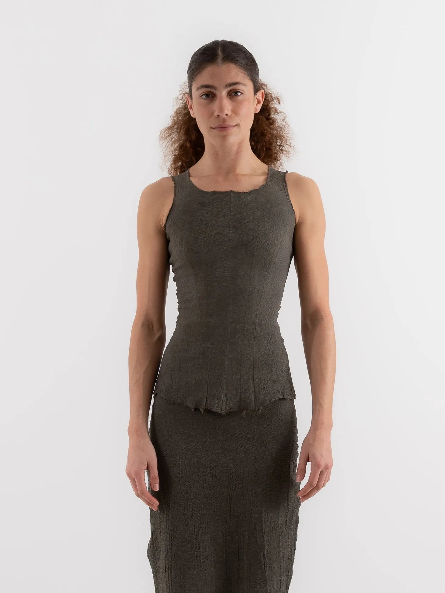 Marc LeBihan Stretch Silk Tank
