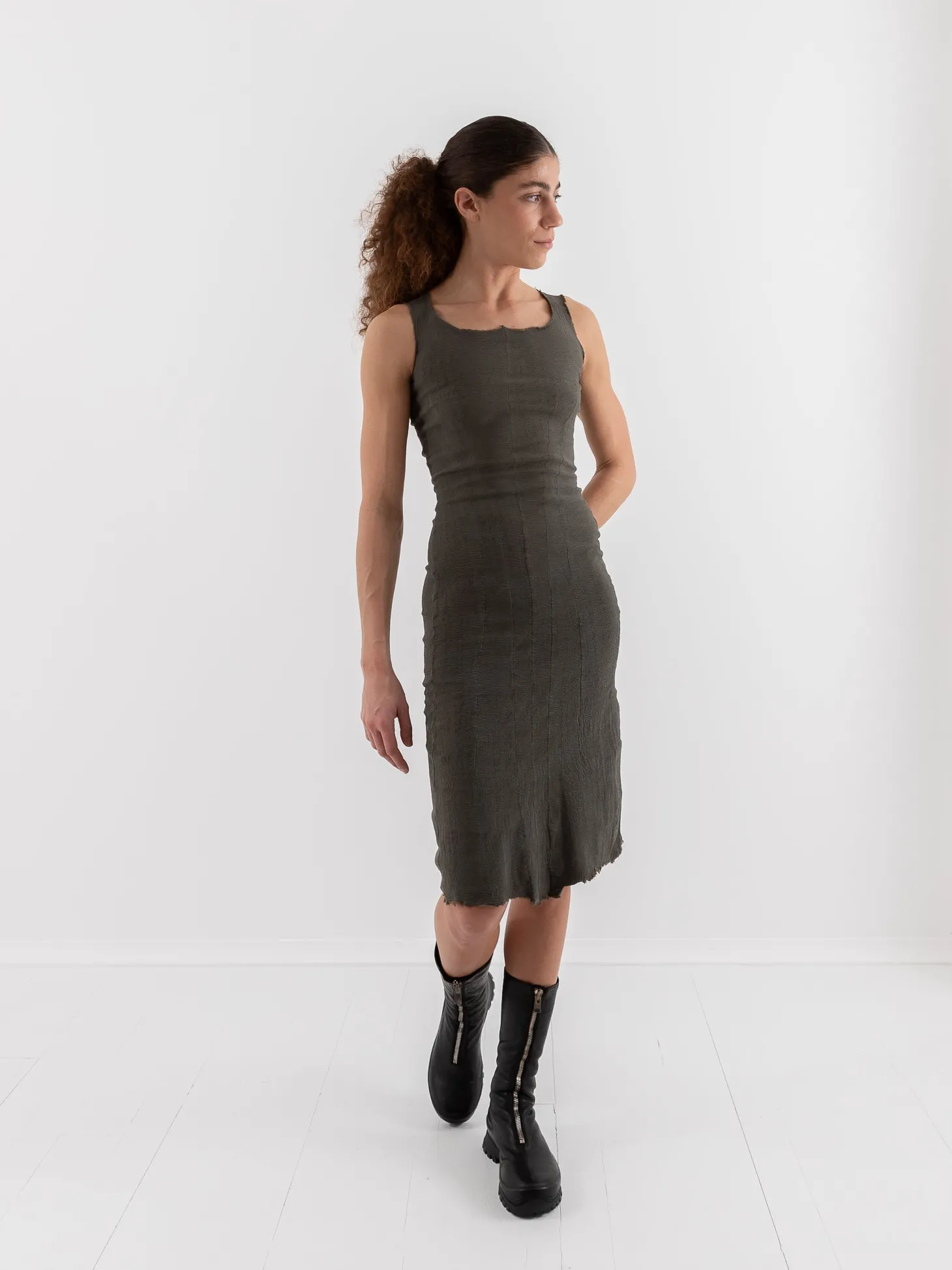 Marc LeBihan Stretch Silk Dress