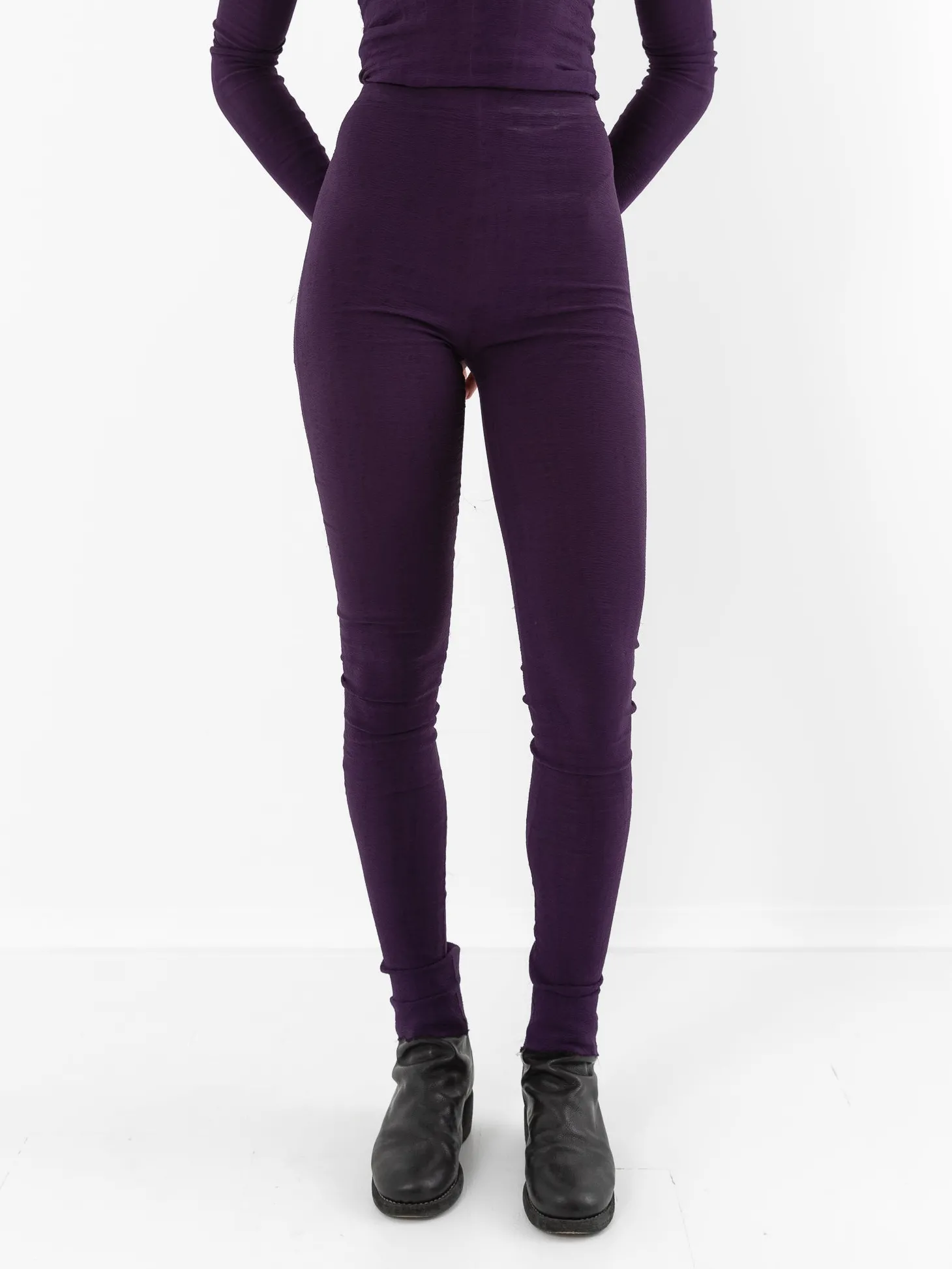 Marc LeBihan Stretch Silk Leggings