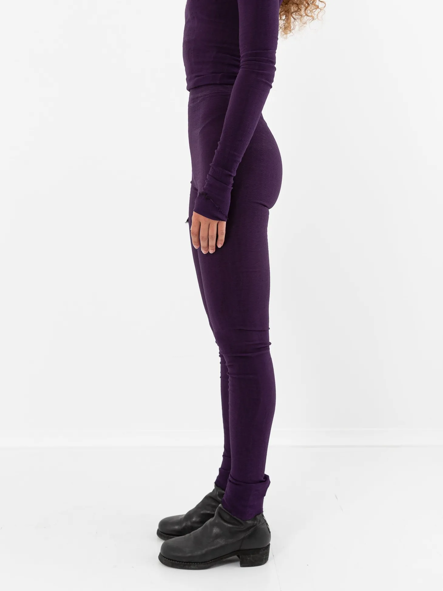 Marc LeBihan Stretch Silk Leggings