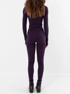 Marc LeBihan Stretch Silk Leggings