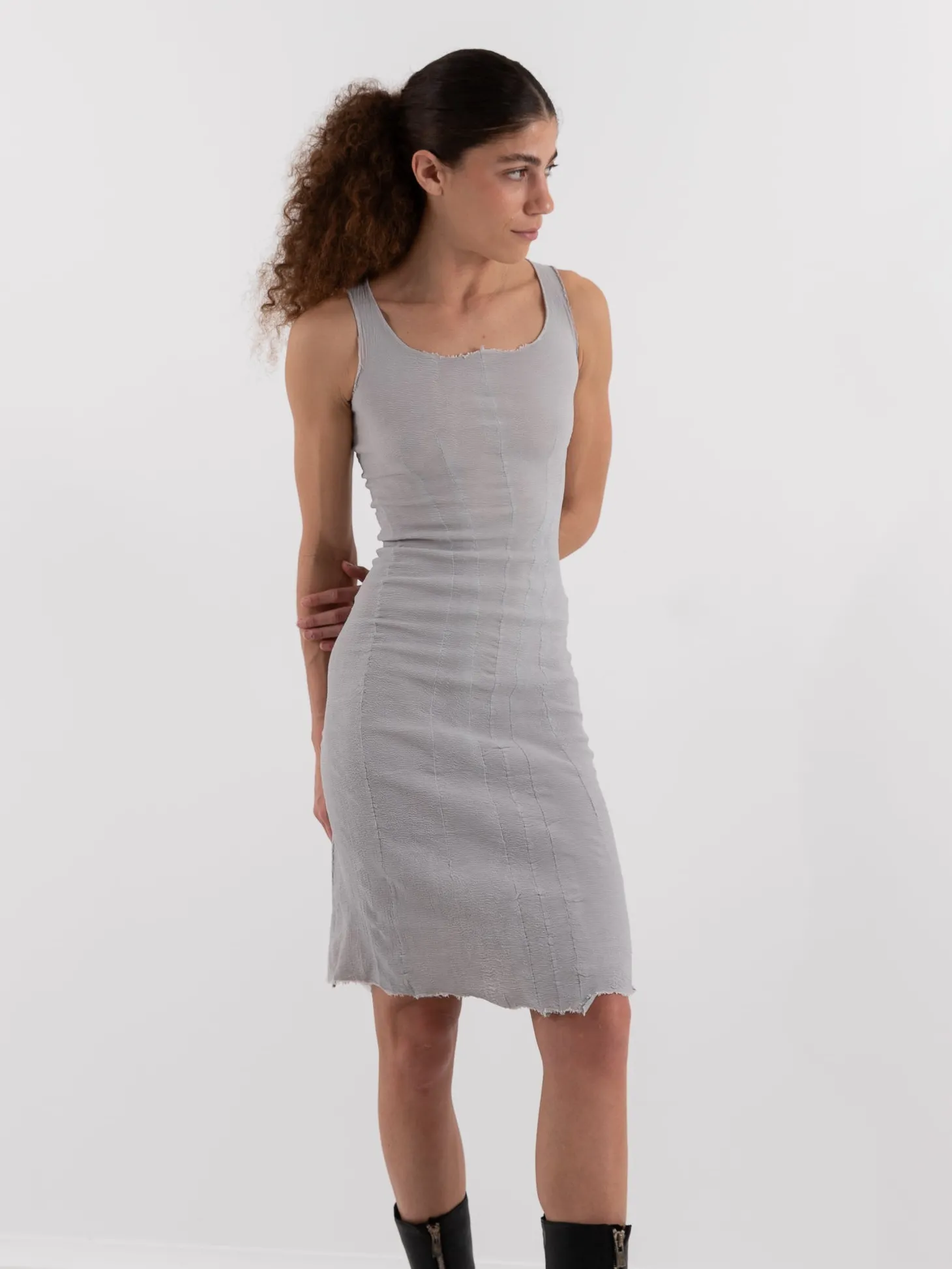 Marc LeBihan Stretch Silk Dress