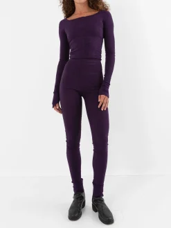 Marc LeBihan Stretch Silk Leggings