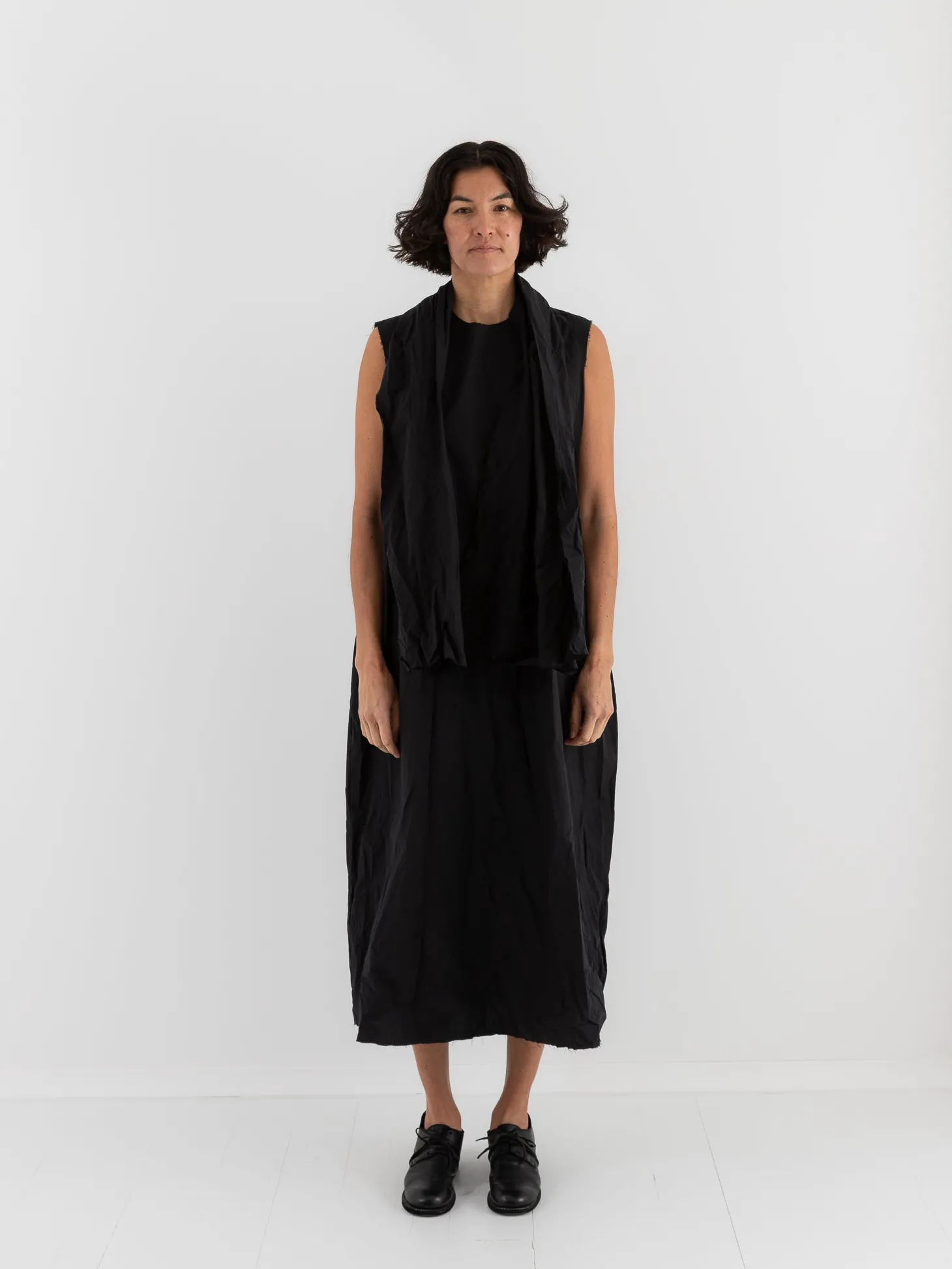 SCHA Long Sleeveless Dress