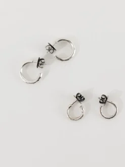 Werkstatt:München Hoop Studs Fine Hammered