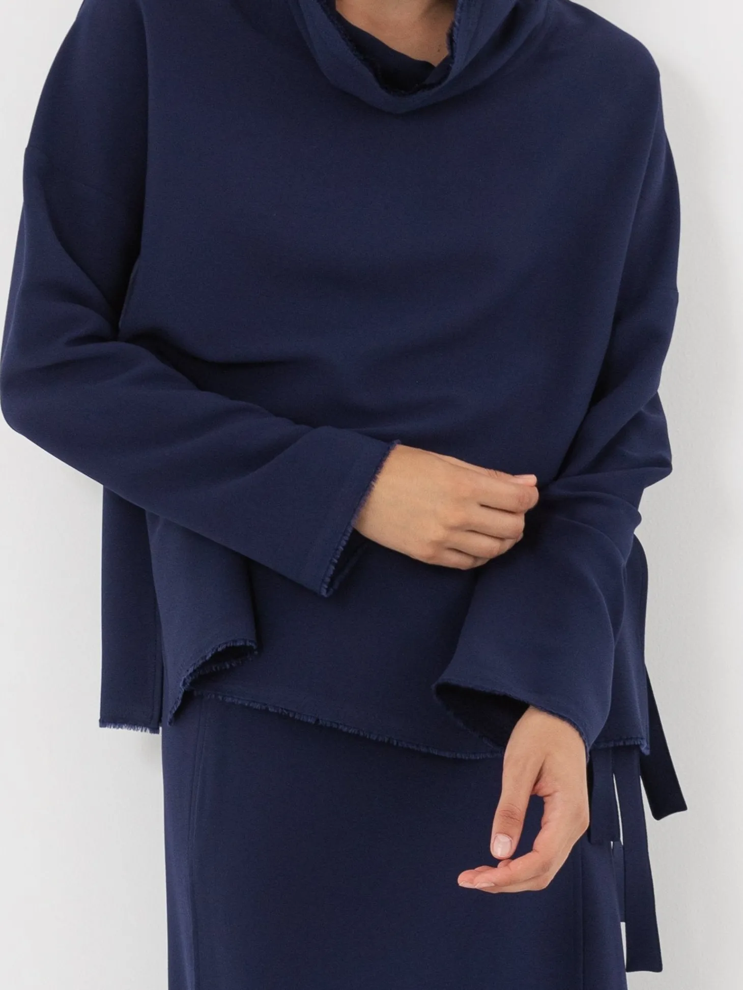 Wright + Doyle Lotura Funnel Neck Top