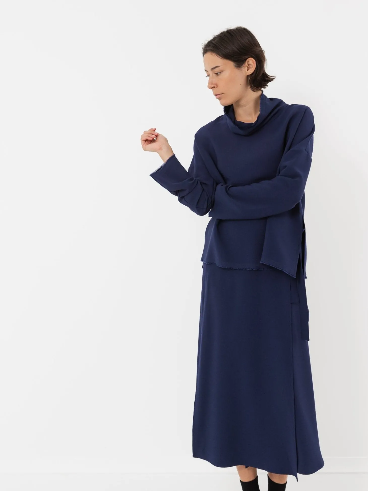 Wright + Doyle Lotura Funnel Neck Top
