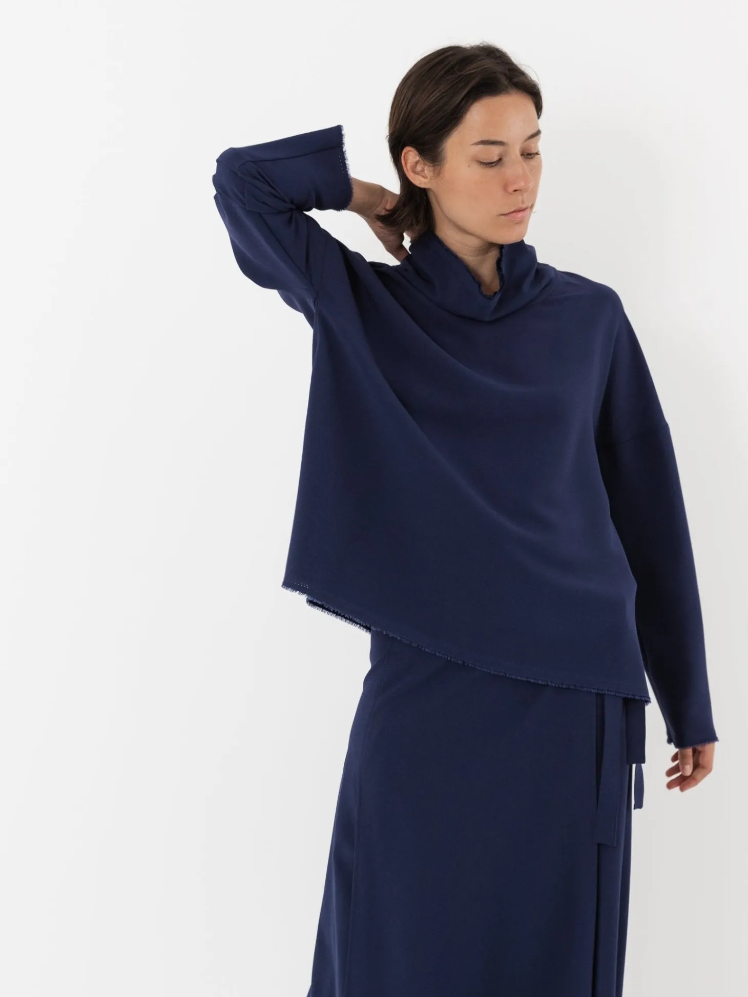 Wright + Doyle Lotura Funnel Neck Top